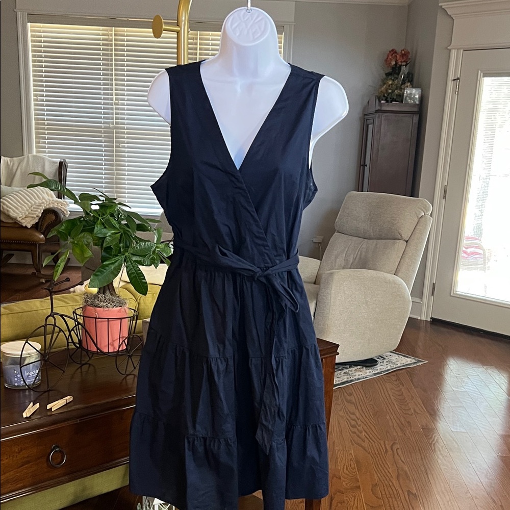 J. Crew Navy Sleeveless Mini Dress